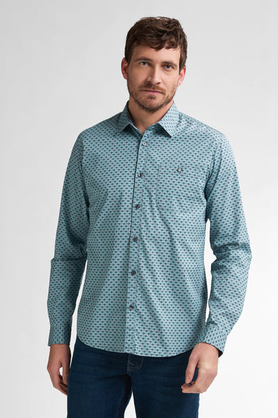 Chemise à manches longues - bleu