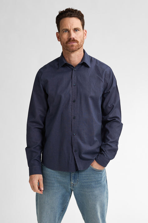 Chemise à manches longues - bleu