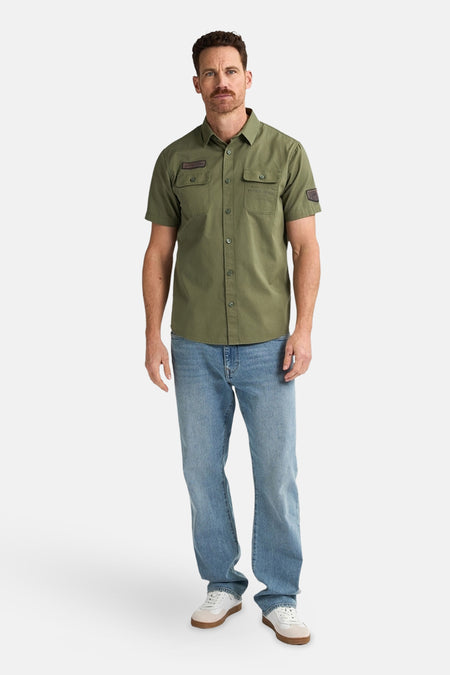 Chemise à manches courtes - Kaki