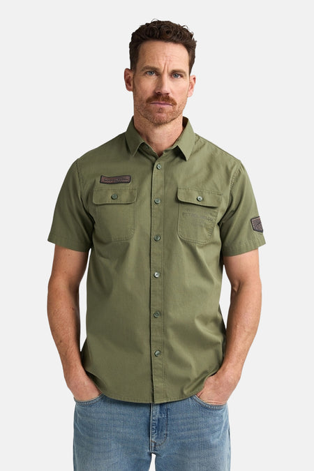 Chemise à manches courtes - Kaki