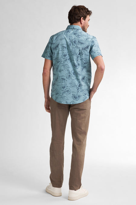 Chemise à manches courtes - bleu