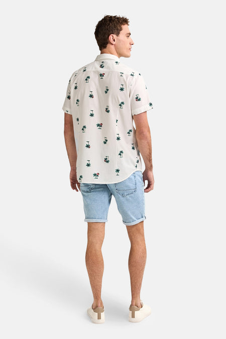 Chemise à manches courtes - blanc