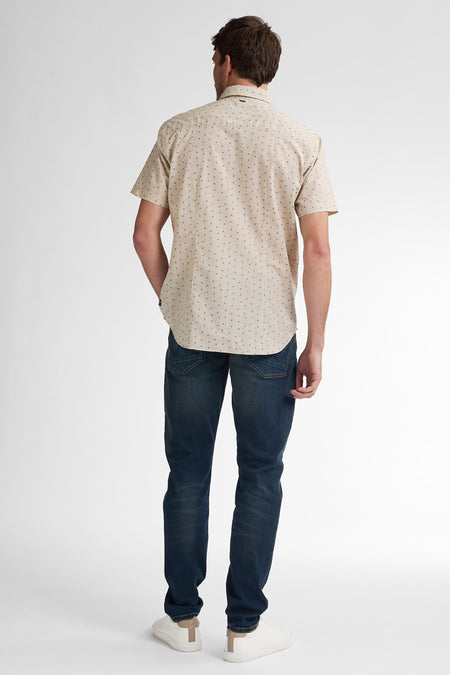 Chemise à manches courtes - beige