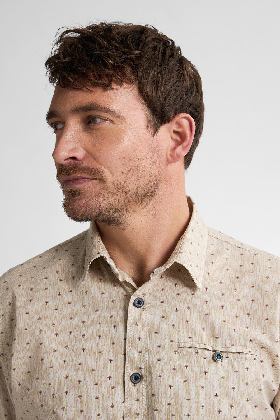 Chemise à manches courtes - beige - Petrol Industries®