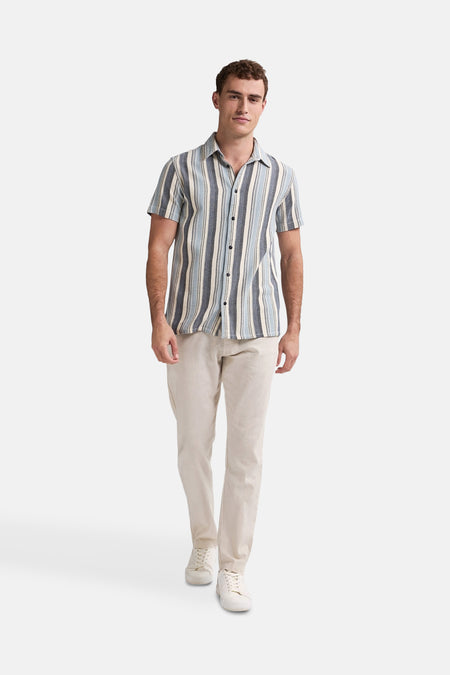 Chemise à manches courtes - bleu