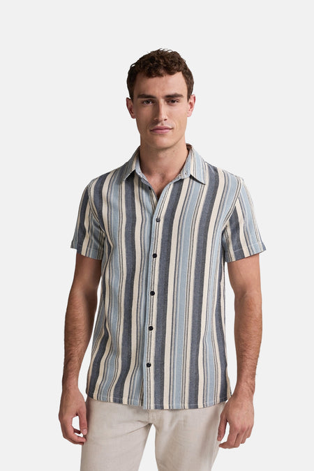 Chemise à manches courtes - bleu