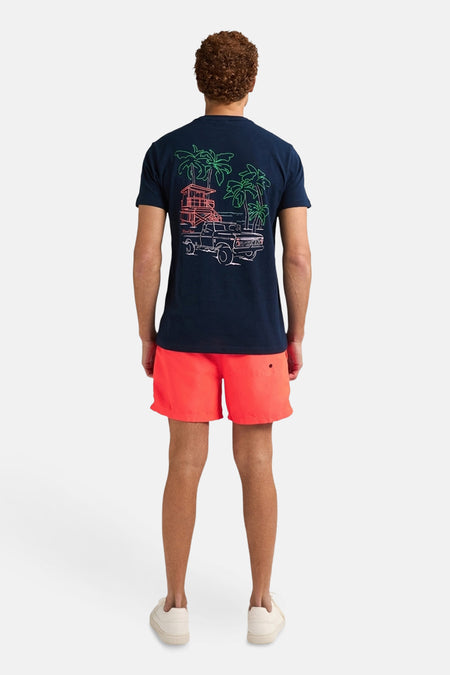 Short de bain - corail