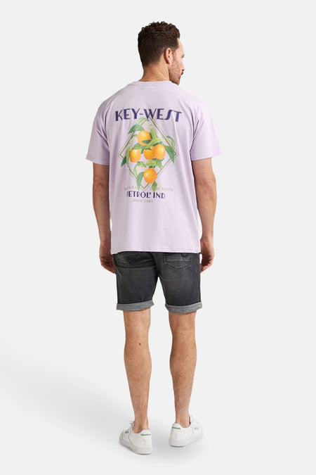 T-shirt à manches courtes - Mauve