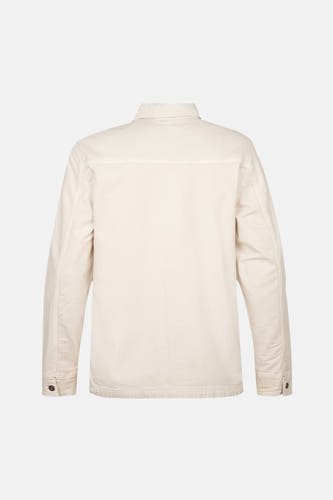 Chemise écru à longues manches de Petrol Industries, avec une fermeture à boutons sur le dos et les poignets.