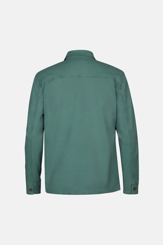 Chemise verte à longues manches de Petrol Industries, dos visible avec des détails de boutons sur les poignets.