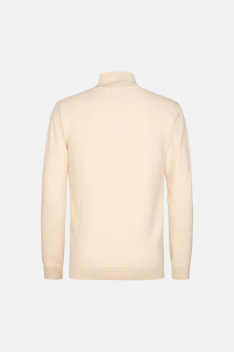 Pull à col rond - écru
