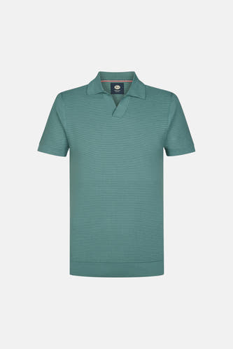 Polo vert de mantes courtes Petrol Industries, avec un motif sub sub motifipé.