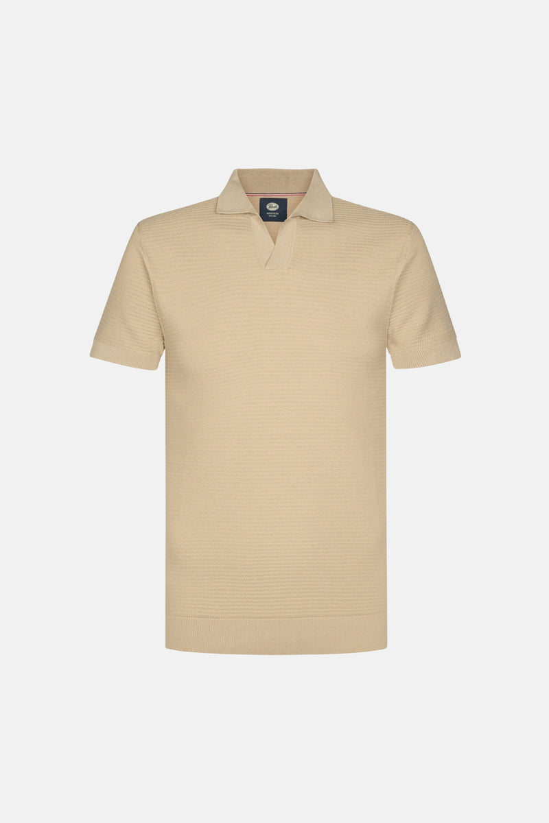 Polo à manches courtes - beige