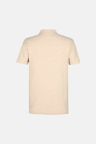 Polo à manches courtes - écru