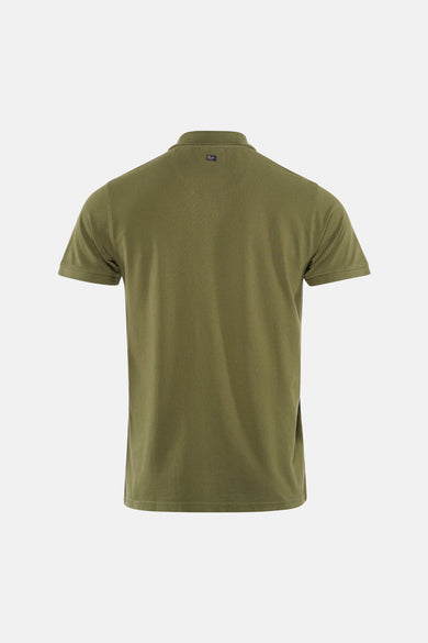 Polo verte de Petrol Industries, dos à manches courtes et design uni.