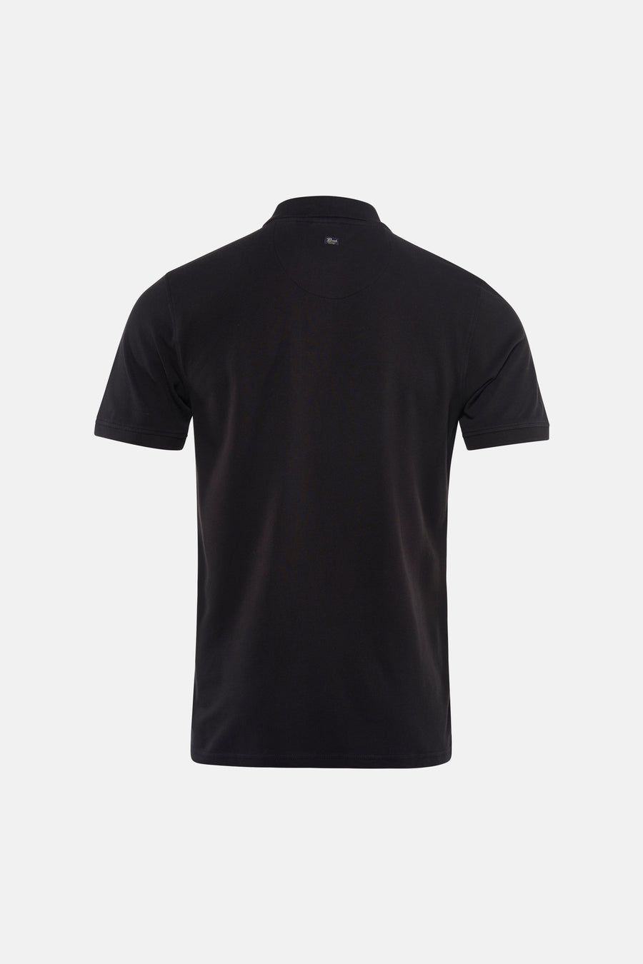 Polo noire à manches courtes de Petrol Industries®, couleur unie et col classique.