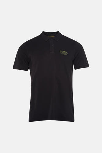 Polo noire à manches courtes de Petrol Industries, avec un logo discret sur la poitrine, à porter avec un jean et des baskets.