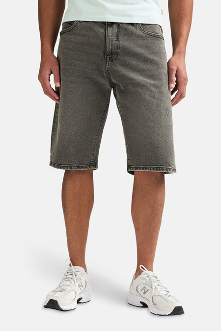 Short - Mid grey denim