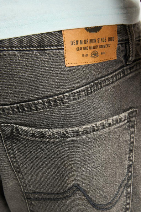 Short - Mid grey denim