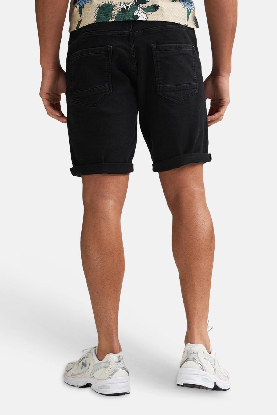 Short cargo - black denim