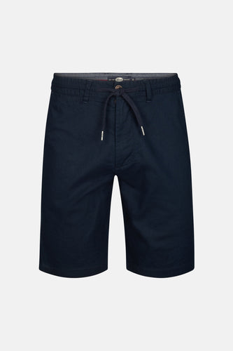 Blauwe short van Petrol Industries met trekkoord en steekzakken.