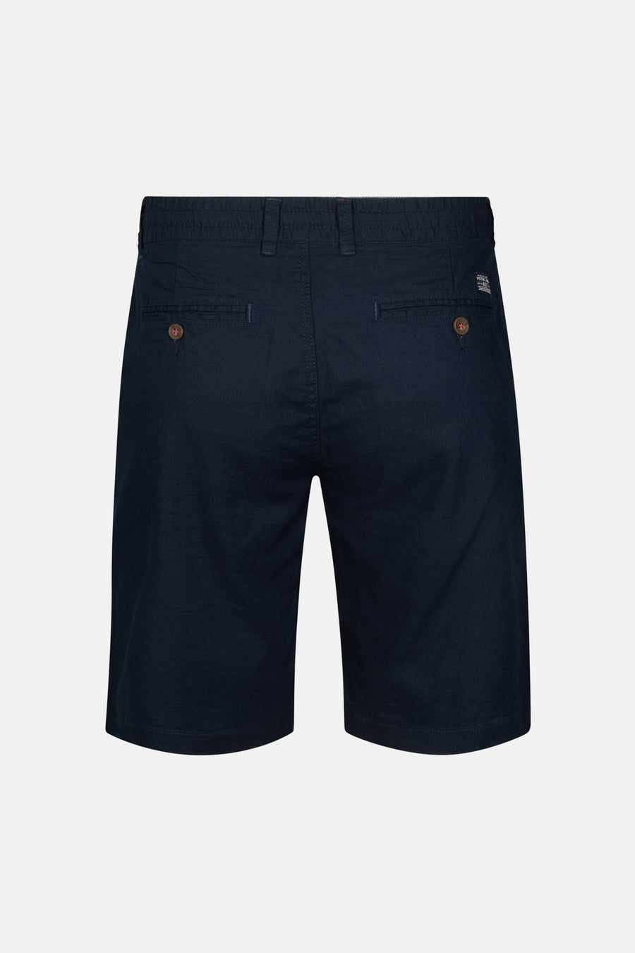 Blauwe short van Petrol Industries, met achterzakken met knopen.
