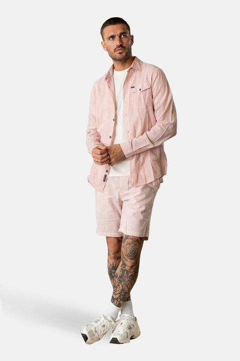 Chemise à manches longues - rose