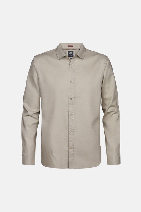 Chemise à manches longues - beige