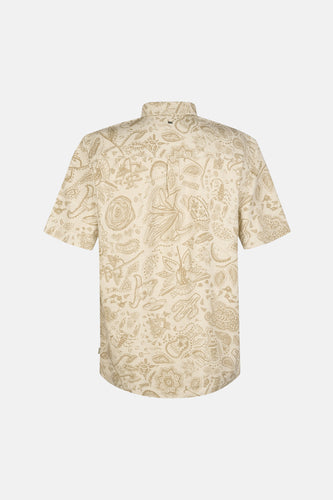 Ecru hemd met korte mouwen van Petrol Industries® met een all-over print.
