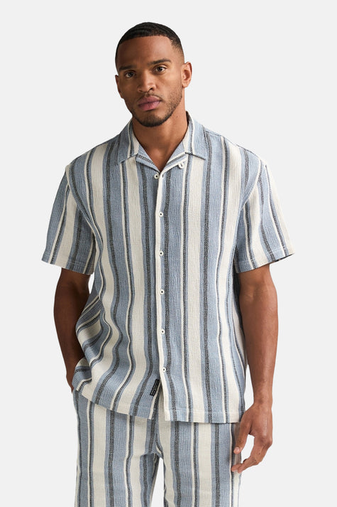 Chemise à manches courtes - bleu