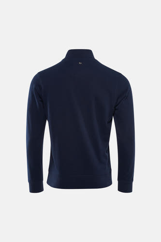 Pull bleu à col rond de Petrol Industries, vue arrière.