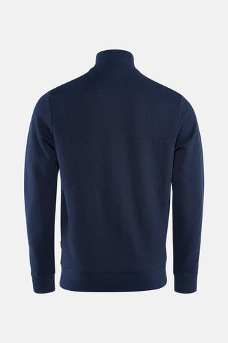 Veste bleue de Petrol Industries, avec un motif géométrique subtil et un col haut.
