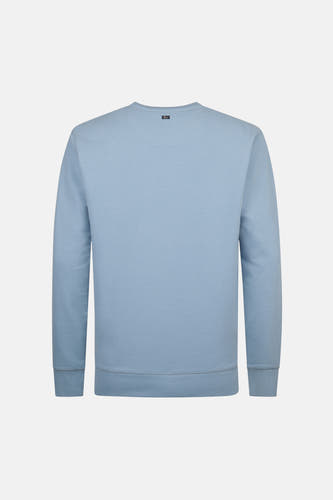 Gilet bleu avec col rond de Petrol Industries, avec des manches longues et une couleur unie.