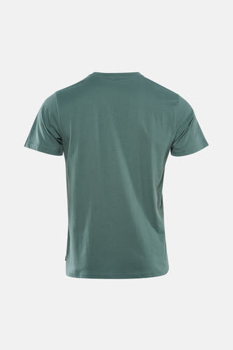 T-shirt vert à manches courtes de Petrol Industries®, couleur unie et manches courtes.