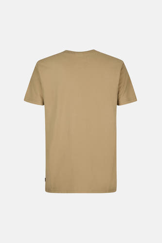T-shirt vert avec manches courtes de Petrol Industries, impression sur le dos.