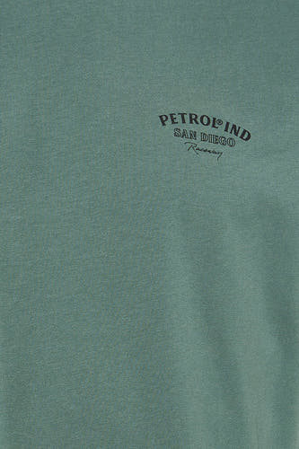 T-shirt vert de Petrol Industries®, avec un imprimé "Petrolind San Diego Raceway".