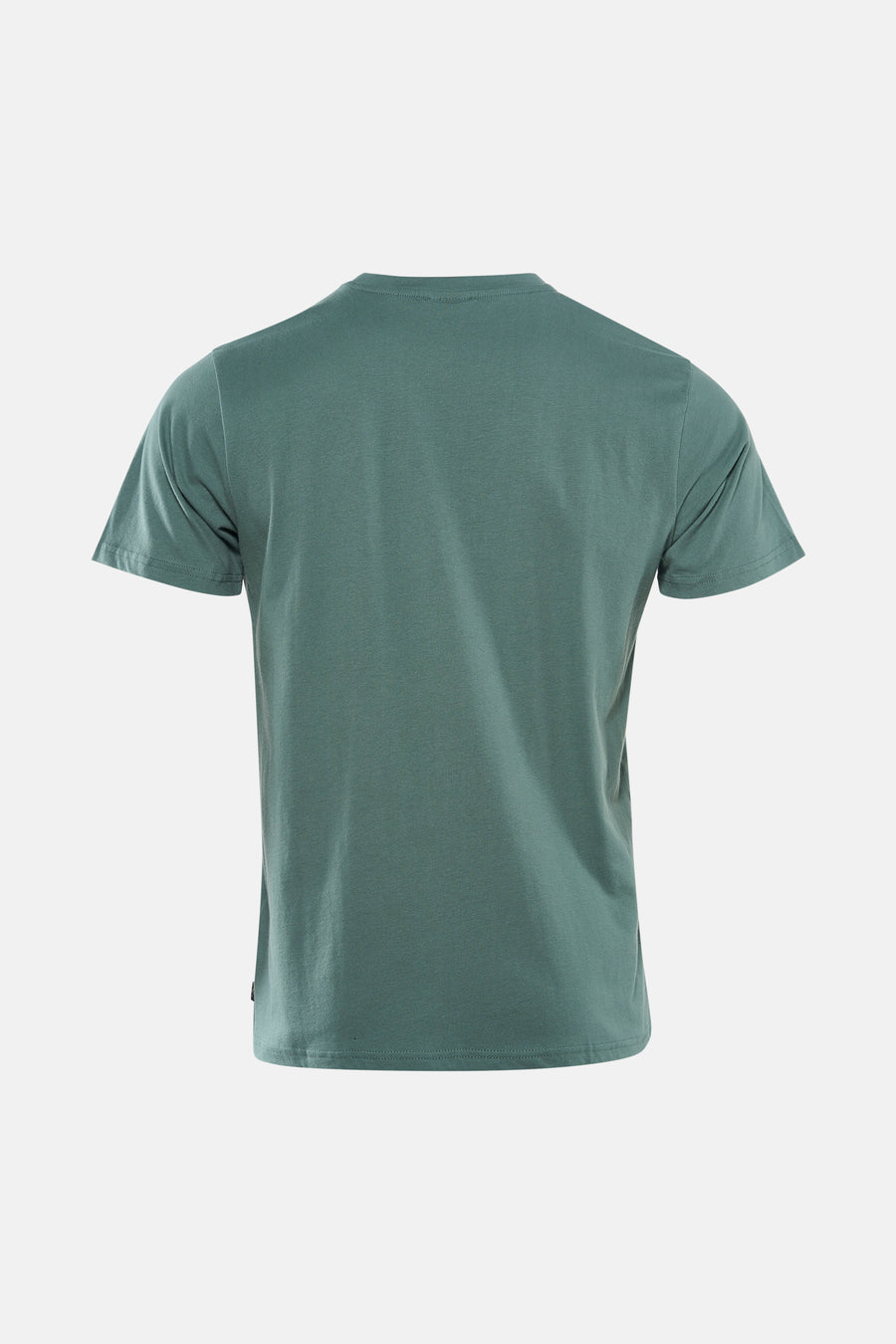 T-shirt vert à manches courtes de Petrol Industries®, design uni avec un col rond.