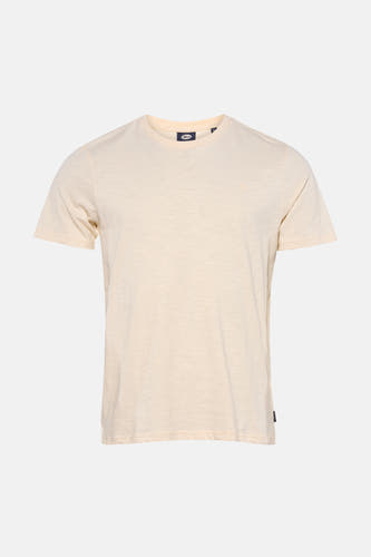 T-shirt écru à manches courtes de Petrol Industries® avec un logo subtil, ton sur ton.