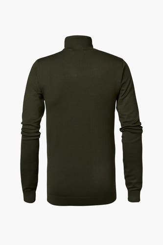 Gilet vert de Petrol Industries Industries Industries long long sur sur fond fond blanc.