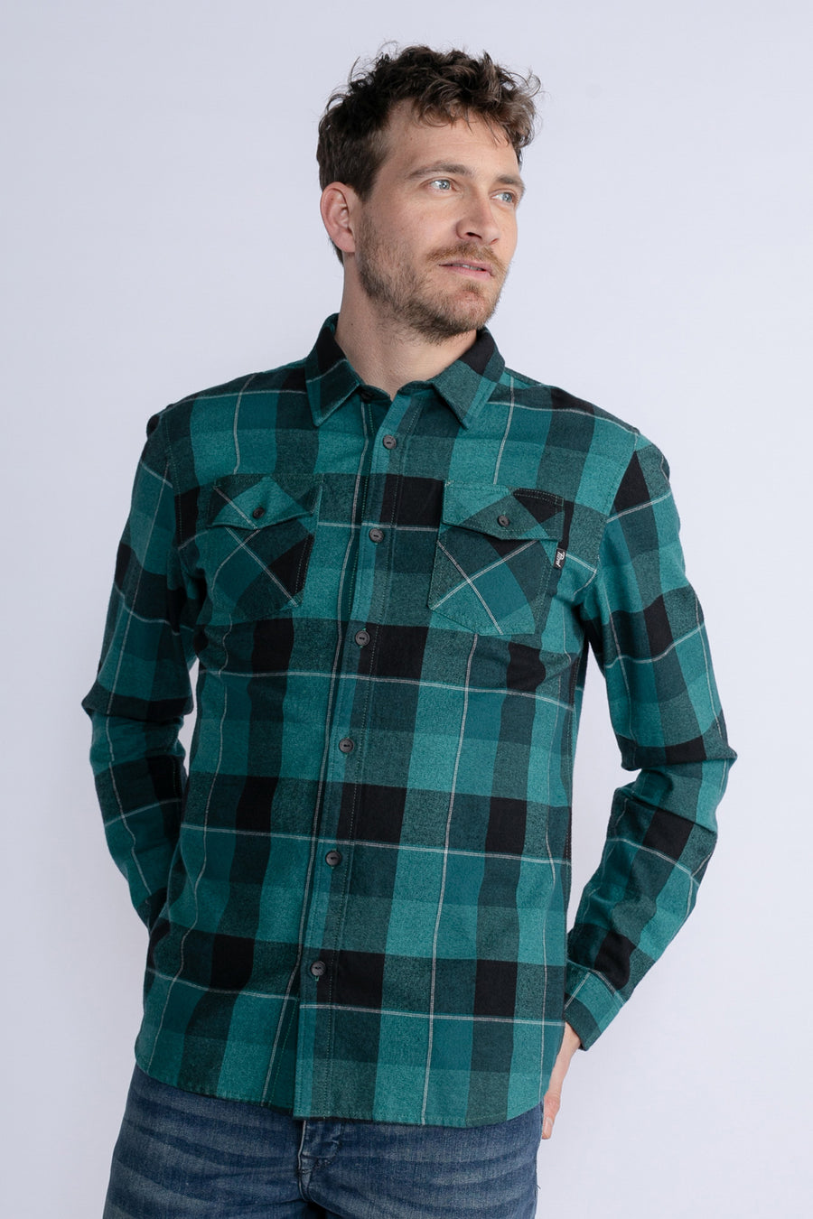 Chemise &agrave; manches longues - vert