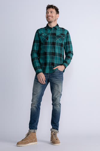 Chemise &agrave; manches longues - vert