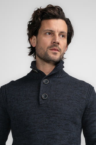 Pull col O bleu - Petrol Industries®