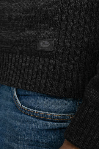 Pull à col rond - noir