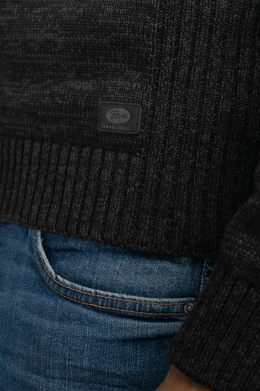 Pull à col rond - noir