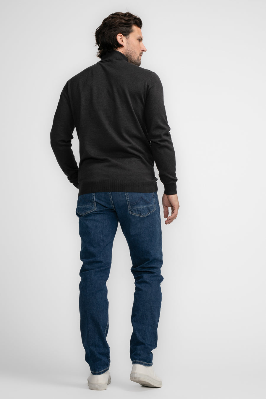 Pull à col roulé - noir