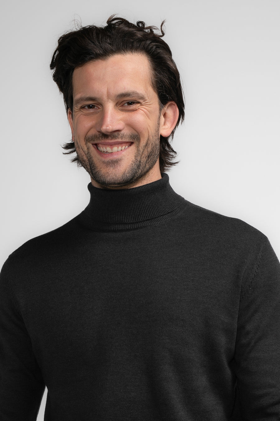 Pull à col roulé - noir