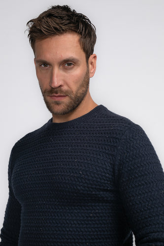 Pull à col rond - bleu - Petrol Industries®