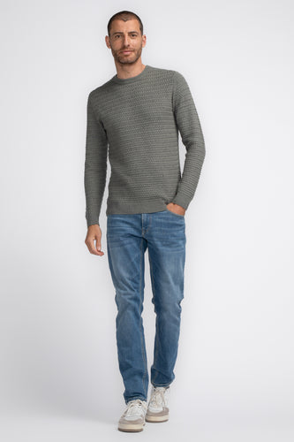 Pull à col rond - vert - Petrol Industries®