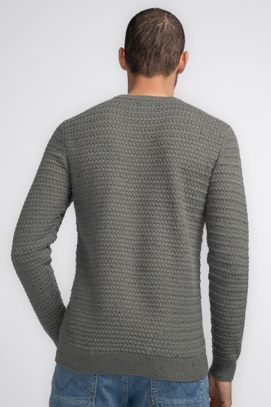 Pull à col rond - vert - Petrol Industries®