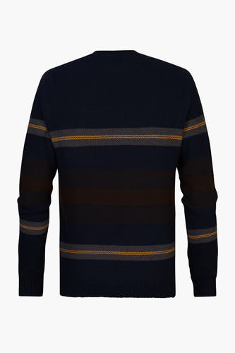 Pull à col rond - bleu